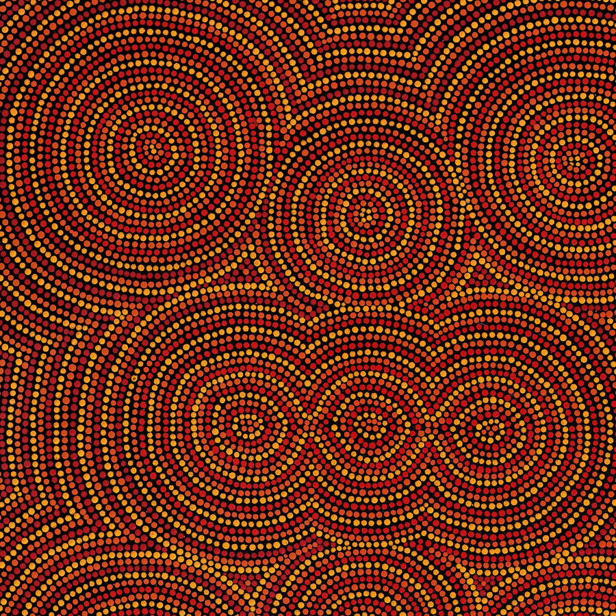 Aboriginal Artwork by Kylie Nelson, Walka Wiru Ngura Wiru, 61x56cm