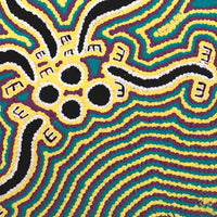 Aboriginal Artwork by Kylie Napangardi Williams, Brush-tailed Possum Dreaming - Yulumparani, 30x30cm