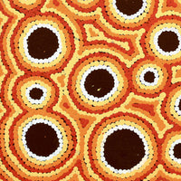 Aboriginal Artwork by Kylie Napangardi Williams, Yarla Jukurrpa (Bush Potato Dreaming) - Cockatoo Creek, 30x30cm
