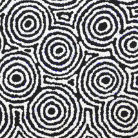 Aboriginal Art by Kylie Napangardi Williams, Yarla Jukurrpa (Bush Potato Dreaming) - Cockatoo Creek, 30x30cm - ART ARK®