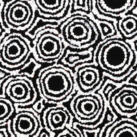 Aboriginal Artwork by Kylie Napangardi Williams, Yarla Jukurrpa (Bush Potato Dreaming) - Cockatoo Creek, 30x30cm