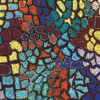 Aboriginal Artwork by Laketta Nampijinpa Turner, Pamapardu Jukurrpa - Warntungurru, 107x76cm