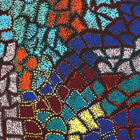 Aboriginal Artwork by Laketta Nampijinpa Turner, Pamapardu Jukurrpa - Warntungurru, 107x76cm