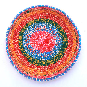 Aboriginal Artwork by Tjanpi basket, Lala West, Mirlirrtjarra (31-32cm) - ART ARK®