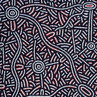 Aboriginal Artwork by Leah Nampijinpa Sampson, Ngapa Jukurrpa - Puyurru, 122x61cm