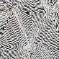 Aboriginal Artwork by Leah Nampijinpa Sampson, Ngapa Jukurrpa (Water Dreaming) - Pirlinyarnu, 122x76cm