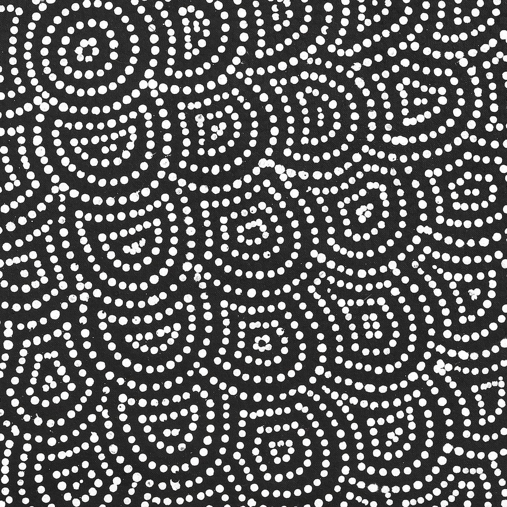 Aboriginal Artwork by Leavannia Nampijinpa Watson, Ngapa Jukurrpa (Water Dreaming) - Puyurru, 61x61cm