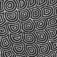 Aboriginal Artwork by Leavannia Nampijinpa Watson, Ngapa Jukurrpa (Water Dreaming) - Puyurru, 61x61cm