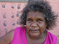 Aboriginal Artwork by Lee Nangala Gallagher, Yankirri Jukurrpa - Ngarna, 107x61cm