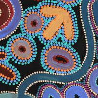 Aboriginal Artwork by Lee Nangala Gallagher, Yankirri Jukurrpa (Emu Dreaming) - Ngarlikurlangu, 122x61cm
