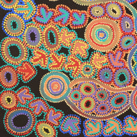 Aboriginal Artwork by Lee Nangala Gallagher, Yankirri Jukurrpa (Emu Dreaming) - Ngarlikirlangu, 61x61cm