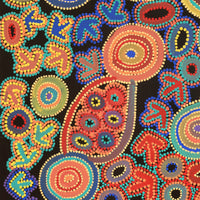 Aboriginal Artwork by Lee Nangala Gallagher, Yankirri Jukurrpa (Emu Dreaming) - Ngarlikirlangu, 76x61cm