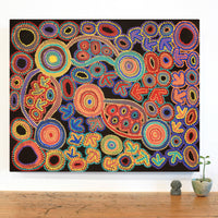 Aboriginal Artwork by Lee Nangala Gallagher, Yankirri Jukurrpa (Emu Dreaming) - Ngarlikirlangu, 76x61cm