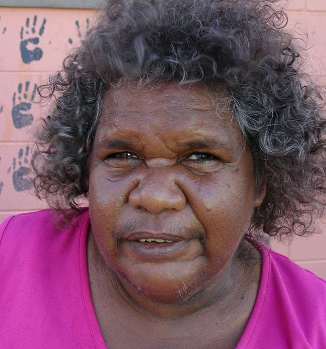 Aboriginal Artwork by Lee Nangala Gallagher, Yankirri Jukurrpa - Ngarna, 107x61cm