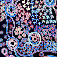 Aboriginal Artwork by Lee Nangala Gallagher, Yankirri Jukurrpa - Ngarna, 152x107cm