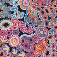 Aboriginal Artwork by Lee Nangala Gallagher, Yankirri Jukurrpa (Emu Dreaming) - Ngarlikurlangu, 152x76cm