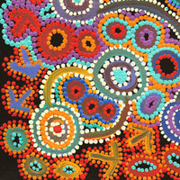 Aboriginal Artwork by Lee Nangala Gallagher, Yankirri Jukurrpa (Emu Dreaming) - Ngarlikurlangu, 30x30cm