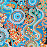 Aboriginal Artwork by Lee Nangala Gallagher, Yankirri Jukurrpa - Ngarna, 76x61cm