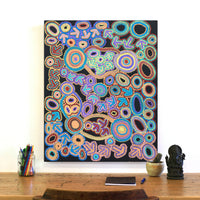 Aboriginal Artwork by Lee Nangala Gallagher, Yankirri Jukurrpa (Emu Dreaming) - Ngarlikurlangu, 76x61cm