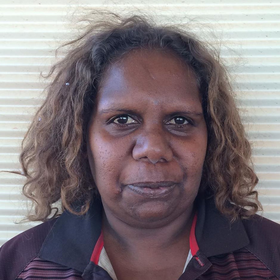 Aboriginal Artwork by Leanne Nungarrayi Jurrah, Yankirri Jukurrpa (Emu Dreaming) - Ngarlikurlangu, 46x46cm
