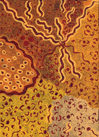 Aboriginal Artwork by Leonie Napaltjarri Kamutu, Lungkata, 70x50cm