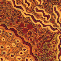 Aboriginal Artwork by Leonie Napaltjarri Kamutu, Lungkata, 70x50cm