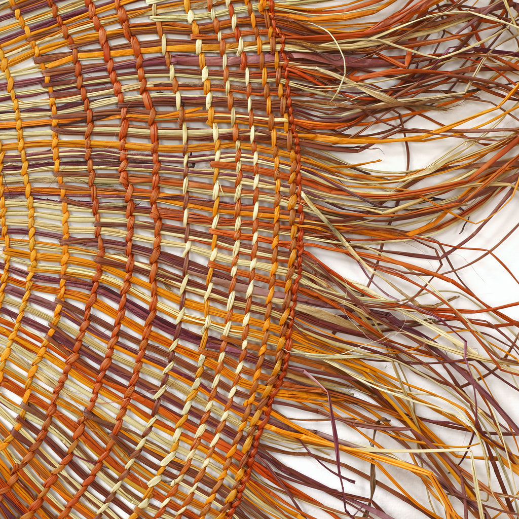 Aboriginal Artwork by Leonie Ngurruwuthun Wayulapuy, Woven Mat, 140cm