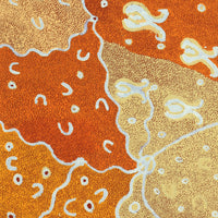 Aboriginal Artwork by Leonie Napaltjarri Kamutu, Talapa at Lingakurra, 122x46cm