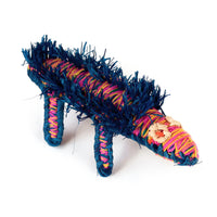 Aboriginal Artwork by Leshelle McLean - Echidna Tjanpi Sculpture