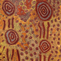 Aboriginal Artwork by Leston Japaljarri Spencer, Warna Jukurrpa (Snake Dreaming), 152x122cm