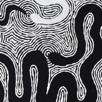 Aboriginal Artwork by Leston Japaljarri Spencer, Warna Jukurrpa (Snake Dreaming), 91x76cm