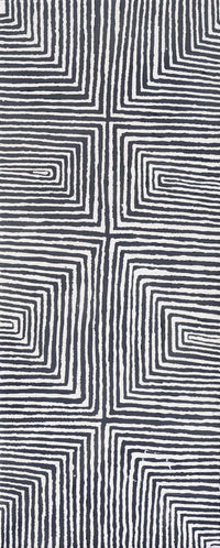 Aboriginal Artwork by Letisha Napanangka Marshall, Ngapa Jukurrpa (Water Dreaming) - Puyurru, 152x61cm
