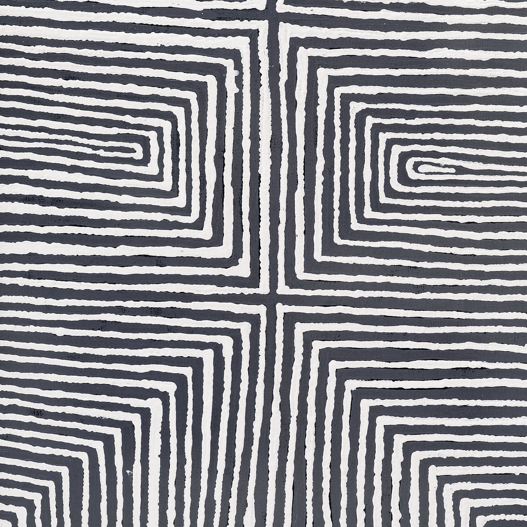 Aboriginal Artwork by Letisha Napanangka Marshall, Ngapa Jukurrpa (Water Dreaming) - Puyurru, 152x61cm