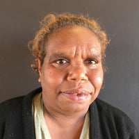 Aboriginal Artwork by Letisha Napanangka Marshall, Ngapa Jukurrpa (Water Dreaming) - Puyurru, 30x30cm