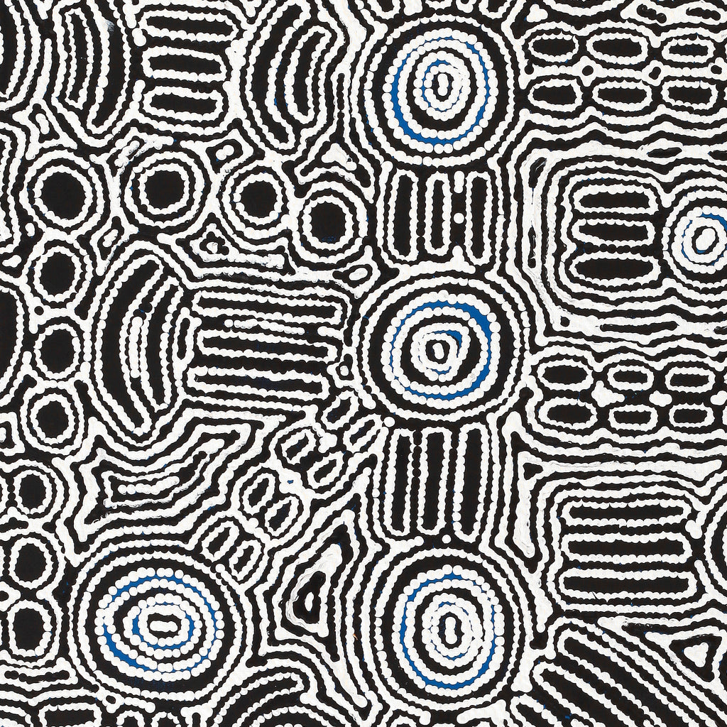 Aboriginal Artwork by Letoya Nakamarra Curtis, Yarla Jukurrpa (Bush Potato Dreaming) - Cockatoo Creek, 91x61cm