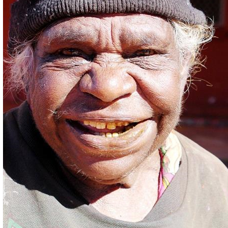 Aboriginal Artwork by Liddy Napanangka Walker, Wakirlpirri Jukurrpa (Dogwood Tree Dreaming), 30x30cm