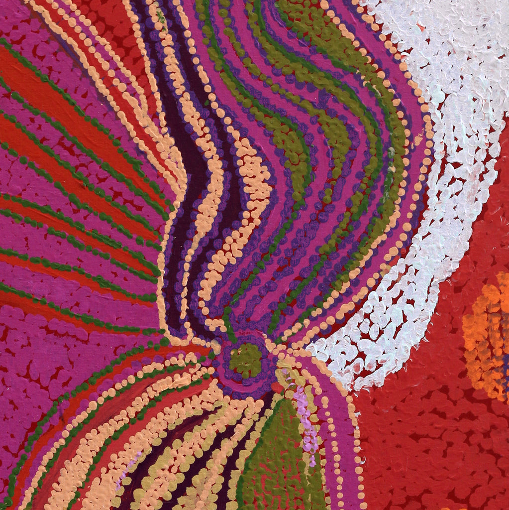 Aboriginal Artwork by Liddy Napanangka Walker, Pirlarla Jukurrpa 122x46cm - ART ARK®