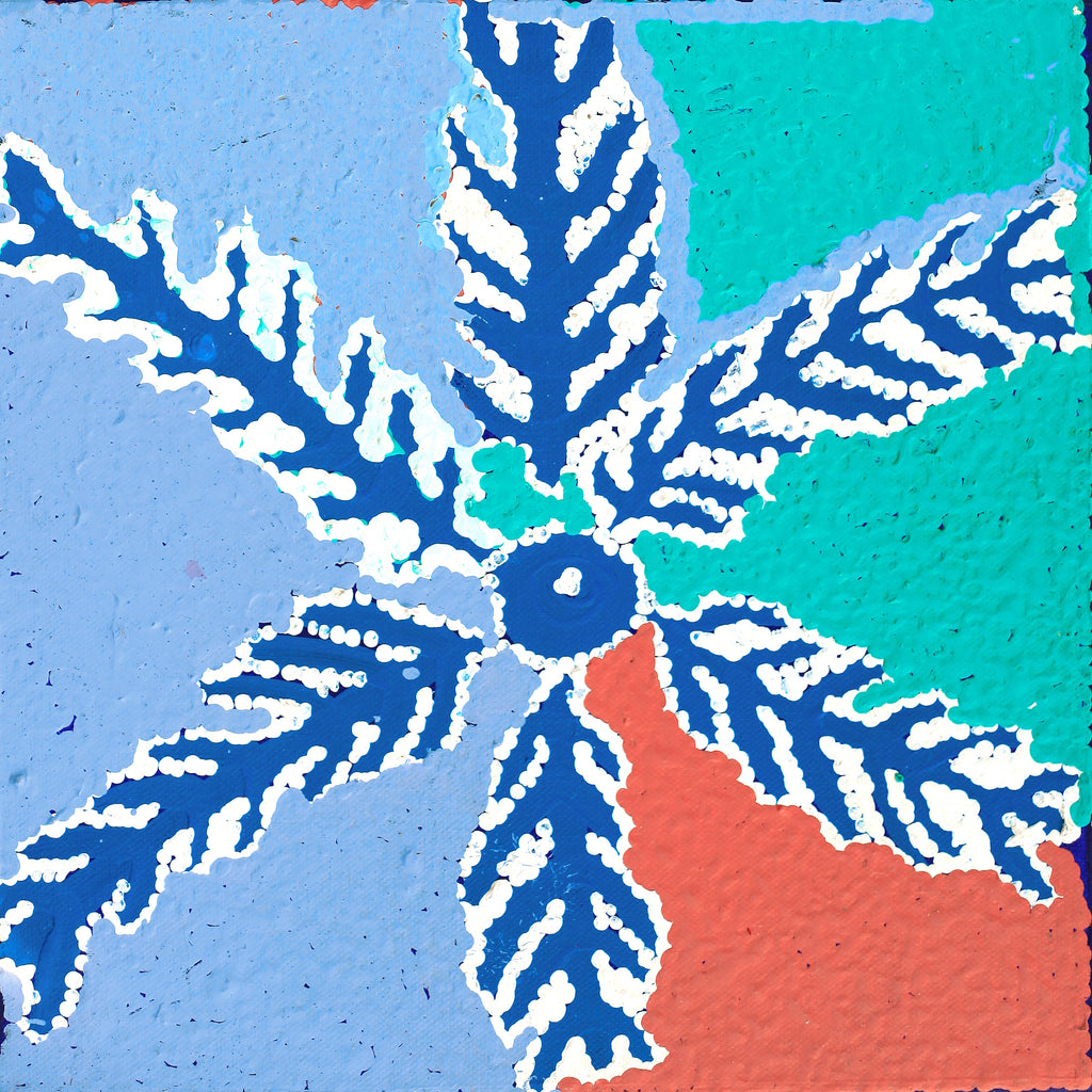Aboriginal Artwork by Liddy Napanangka Walker, Wakirlpirri Jukurrpa (Dogwood Tree Dreaming), 30.5x30.5cm