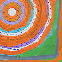 Aboriginal Artwork by Liddy Napanangka Walker, Pirlarla Jukurrpa 30x30cm