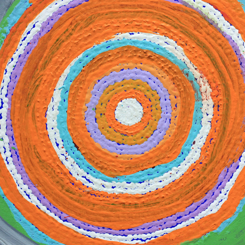 Aboriginal Artwork by Liddy Napanangka Walker, Pirlarla Jukurrpa 30x30cm