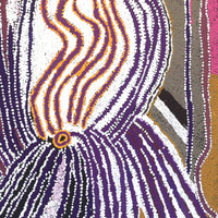 Aboriginal Artwork by Liddy Napanangka Walker, Purlapurla Jukurrpa 122x61cm