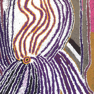 Aboriginal Artwork by Liddy Napanangka Walker, Purlapurla Jukurrpa 122x61cm - ART ARK®