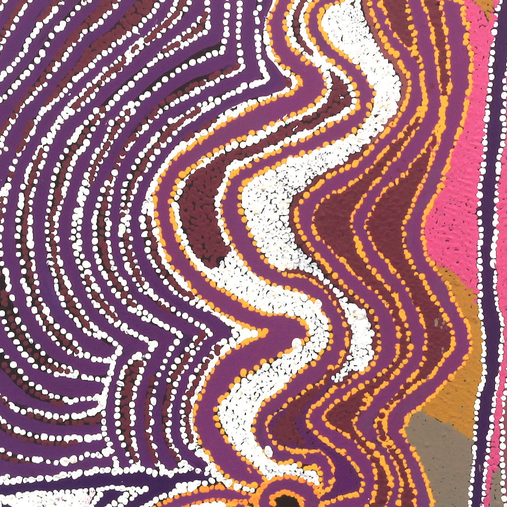Aboriginal Artwork by Liddy Napanangka Walker, Purlapurla Jukurrpa 122x61cm