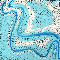 Aboriginal Artwork by Liddy Napanangka Walker, Puturlu Jukurrpa (Mt Theo Dreaming), 30x30cm