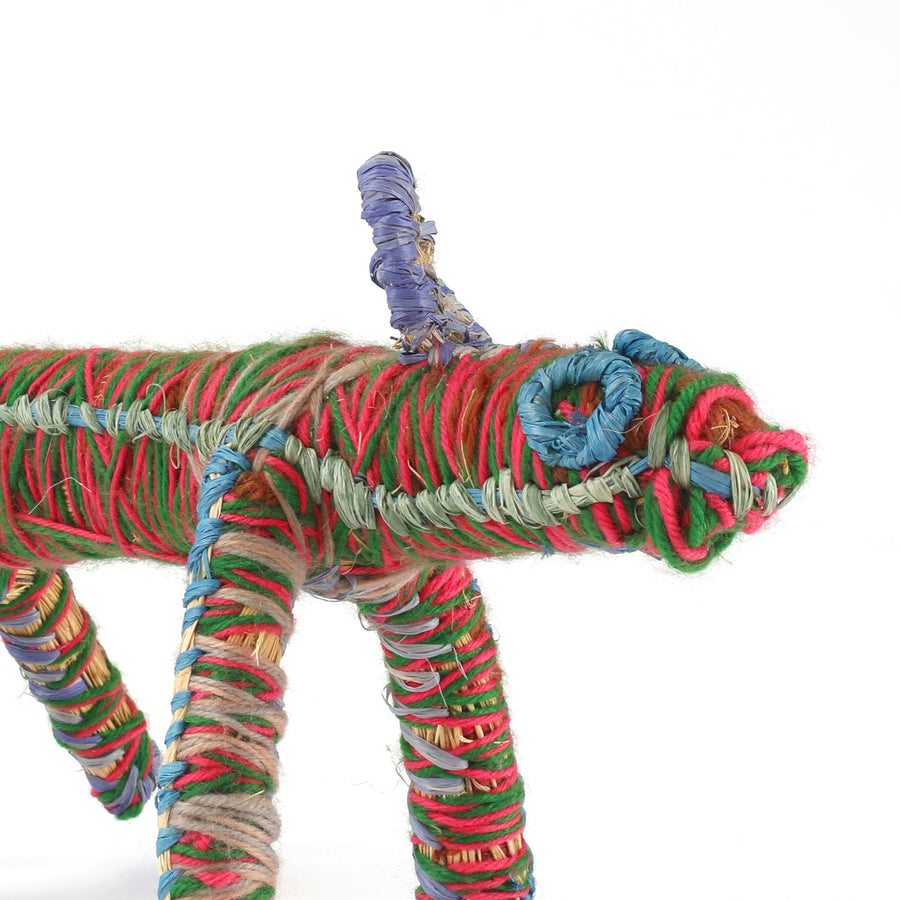 Aboriginal Artwork by Lilian Golding - Papa (Dog) Tjanpi Sculpture
