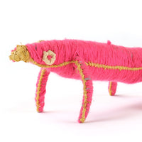 Aboriginal Artwork by Lillian Golding - Tinka (lizard) Tjanpi Sculpture