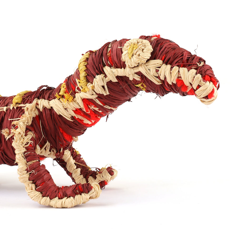 Aboriginal Artwork by Lillian Golding - Tinka (lizard) Tjanpi Sculpture