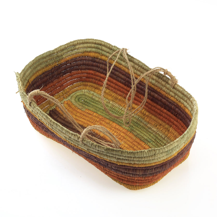 Aboriginal Artwork by Linda Dhapara Garmu, Gapuwiyak - Woven Basket