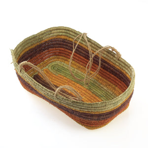 Aboriginal Artwork by Linda Dhapara Garmu, Gapuwiyak - Woven Basket - ART ARK®