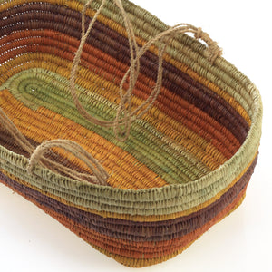 Aboriginal Artwork by Linda Dhapara Garmu, Gapuwiyak - Woven Basket - ART ARK®